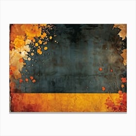 A Watercolor Paper With Grunge Texture Stained And Distressed Bearing Faint Traces Of Yellow And O (1) 2 Canvas Print