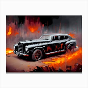 Black Class Car Canvas Print