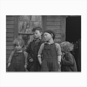 Children Of Frank Moody, Miller Township, Woodbury County, Iowa By Russell Lee Canvas Print