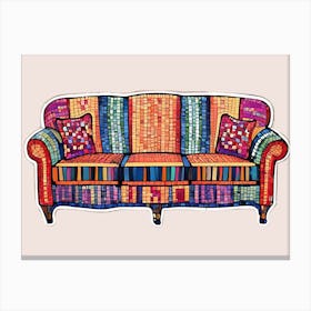 Colorful Couch Canvas Print