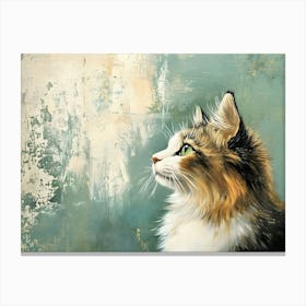 Side View Cat 2 Canvas Print