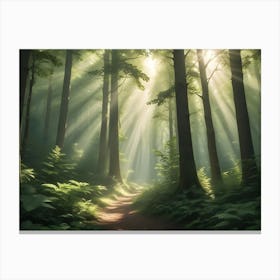 Path In The Forest 1 Canvas Print