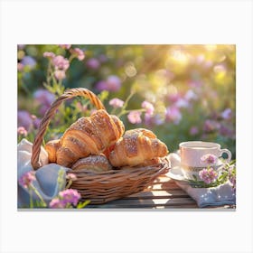 Breakfast In The Garden Canvas Print