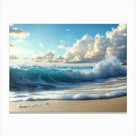 Beach Scene Canvas Print