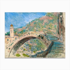 Bridge At Dolceacqua (1884), Claude Monet Canvas Print