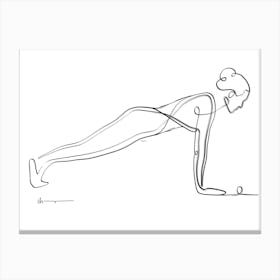 Plank Pose Complete Canvas Print