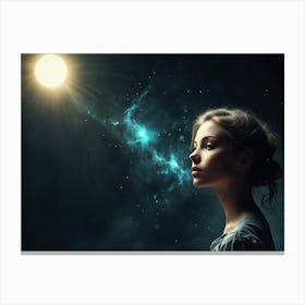 Dreaming Woman Canvas Print