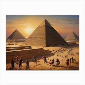 Pyramids Of Giza Canvas Print