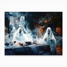 Ghosts At The Table 1 Canvas Print