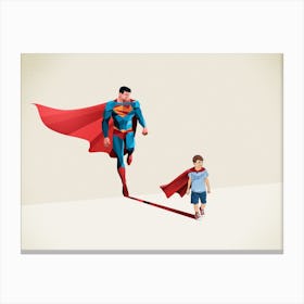 Super Shadows Boy Of Tomorrow Canvas Print