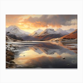 Mountain Reflected 20 Canvas Print