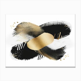 Abstract Black And Gold Painting 87 Canvas Print