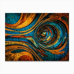 Abstract Swirl Metal Print Canvas Print