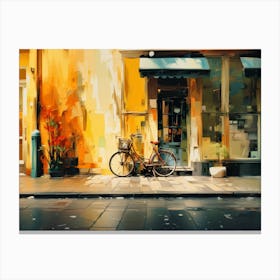 Bicycle In Amsterdam Canvas Print