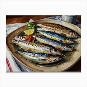 Sardines 7 Canvas Print