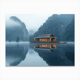 House On The Lake 3 Canvas Print