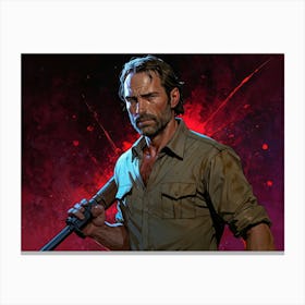 Rick Grimes 1 Canvas Print