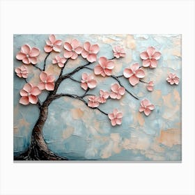 Background 3d Painting Pink Canvas Print