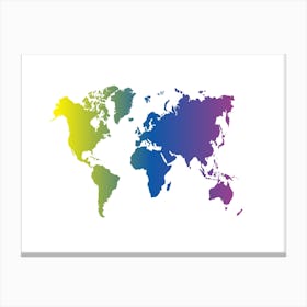 World Map 27 Canvas Print