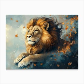 Lion Painting 1 Canvas Print