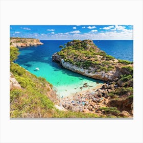 Cala Moro beach Mallorca Balearic Islands Spain Canvas Print