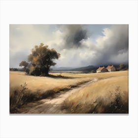 Cloud Oil Painting Farmhouse Nursery French Countryside (8) Canvas Print