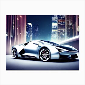Futuristic Sports Car 8 Canvas Print