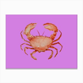 Purple Crab Canvas Print