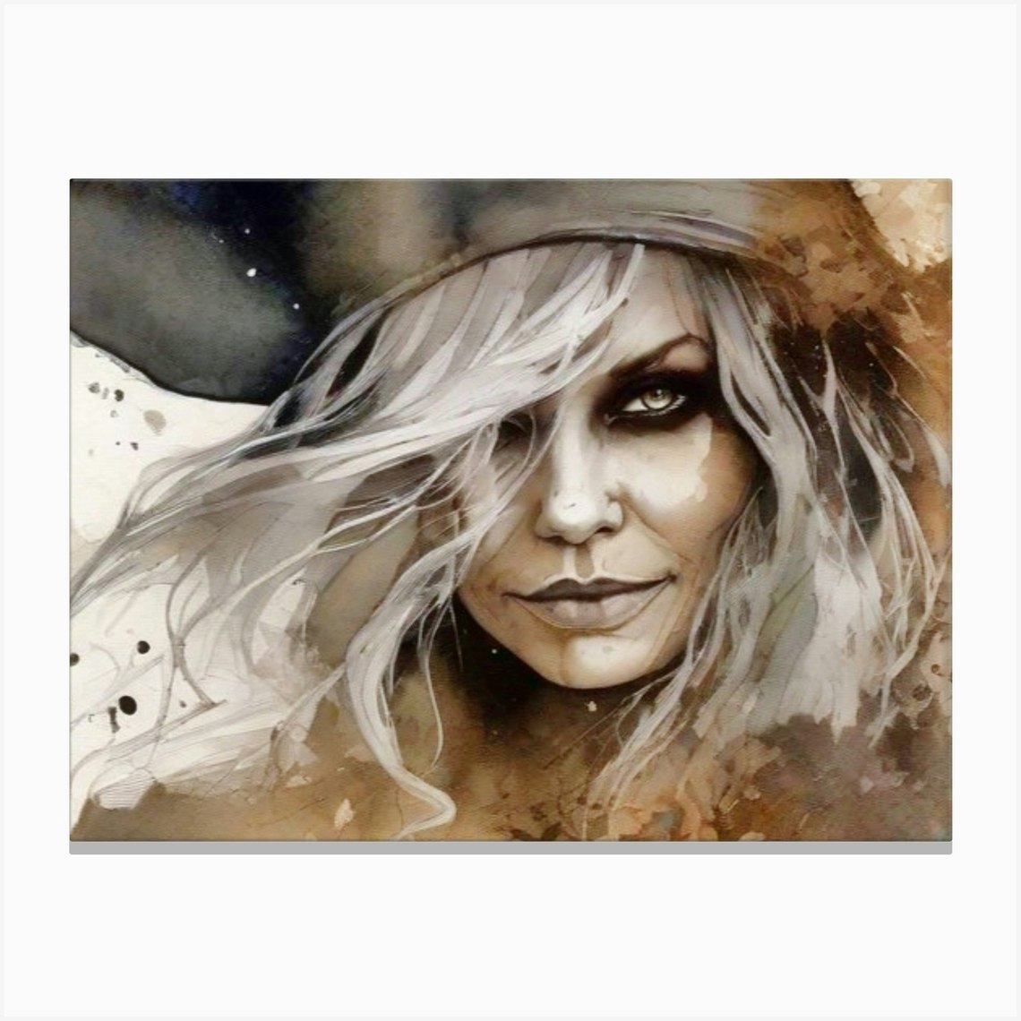 Halloween Witch, Witch magic, watercolor art, Halloween decoration, magic potion, watercolor painting, witch broom, artwork, sorceress, Halloween,