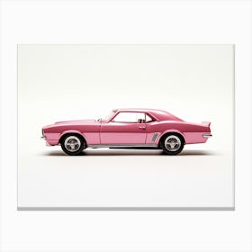 Toy Car 67 Camaro Pink Canvas Print
