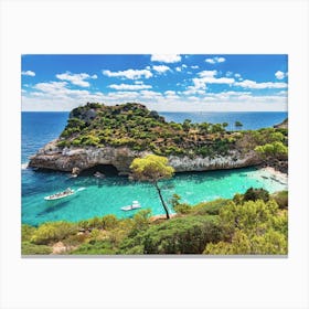 Calo des Moro Coast Of Mallorca Canvas Print