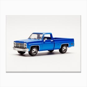 Toy Car 83 Chevy Silverado Blue Canvas Print