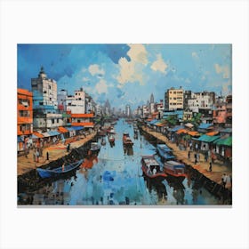 City On A River Canvas Print