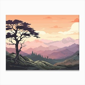 Landscape With Trees Canvas Print