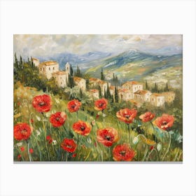 Poppies In The Valley 2 Canvas Print