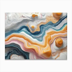 Abstract Marble 16 Canvas Print