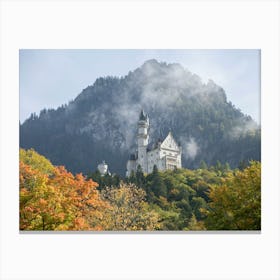 Castle Neuschwanstein in Fall Canvas Print