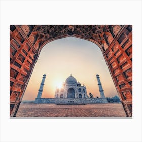 Taj Mahal Sunrise Canvas Print