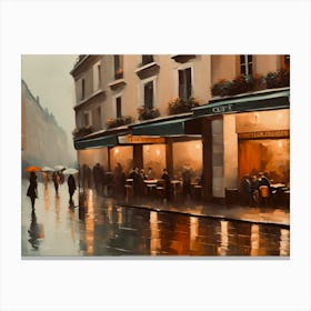 Paris Cafe Canvas Print