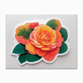 Chinese Rose Canvas Print