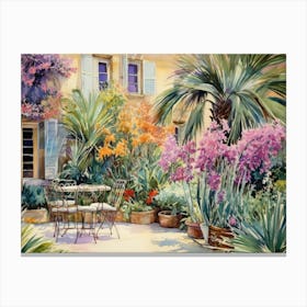 Garden In France Canvas Print