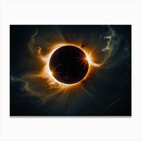 Solar Eclipse 6 Canvas Print