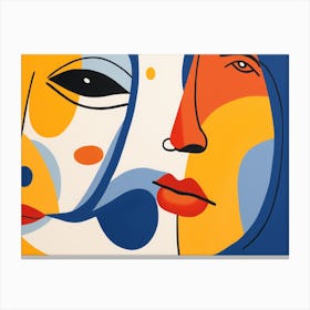 Two Faces Canvas Print