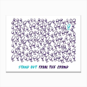 Stand Out From The Crowd Landscape Canvas Print