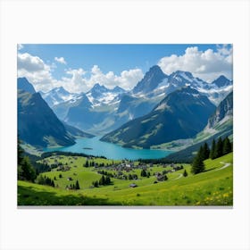 High-Altitude Landscape Canvas Print