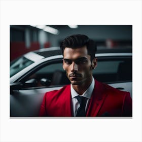 Bussinness Man Red (76) Canvas Print