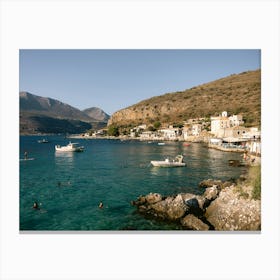 Greek Coastline Canvas Print