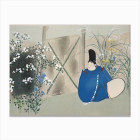 Garden From Momoyogusa –Flowers Of A Hundred Generations (1909), Kamisaka Sekka Canvas Print