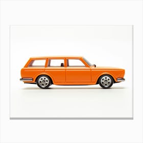 Toy Car 71 Datsun Bluebird 510 Wagon Orange Canvas Print