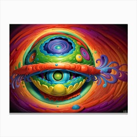 Psychedelic Eye Canvas Print